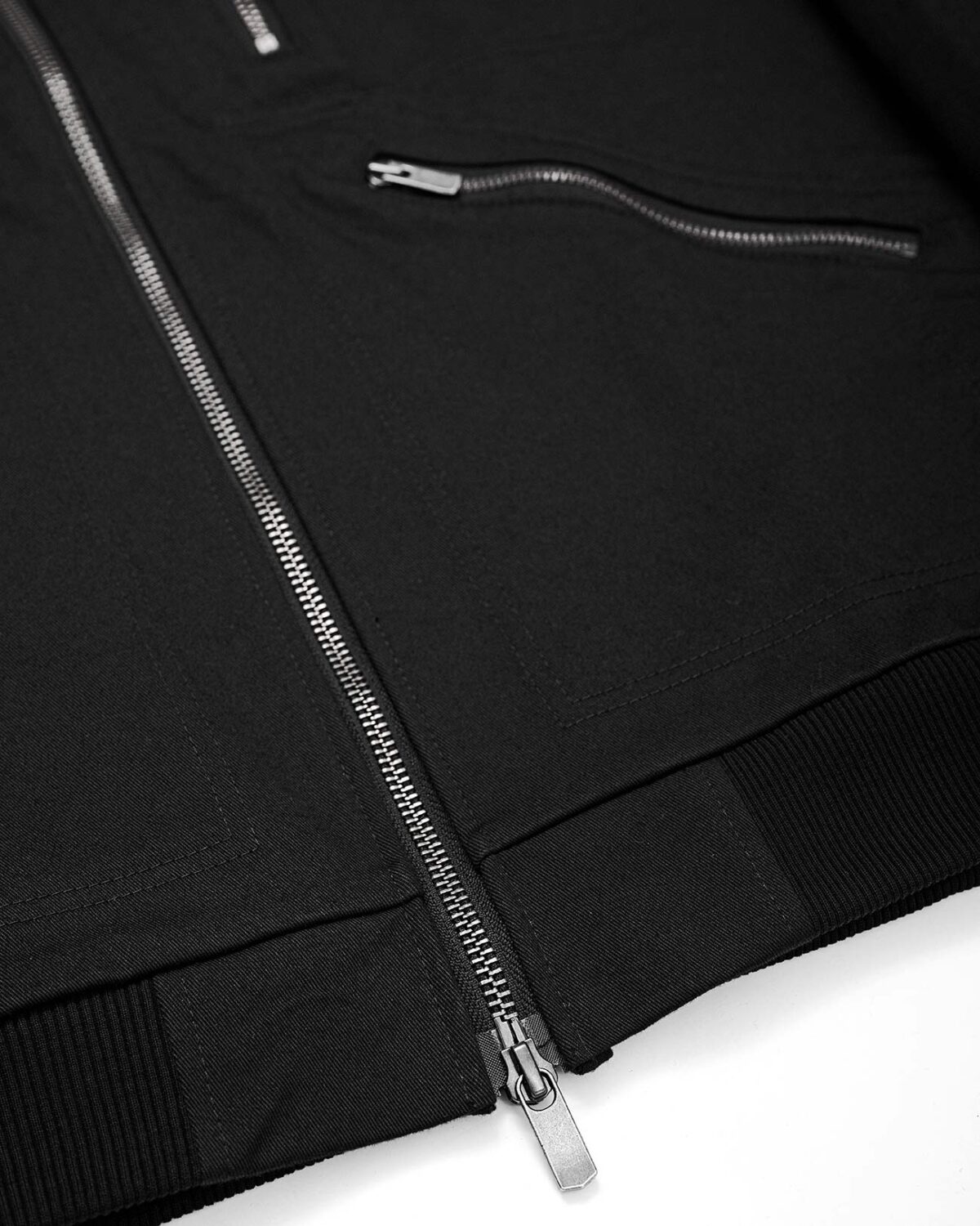 ZIPPED PANEL BIKER JACKET