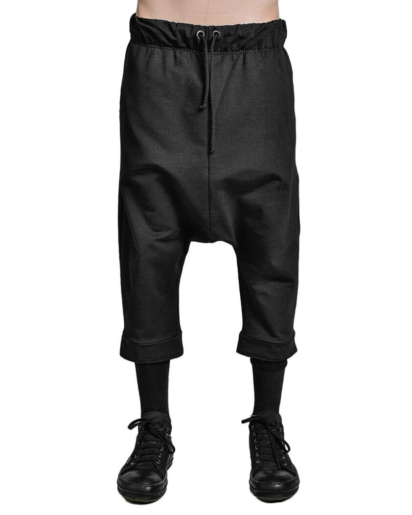 DROP CROTCH STRETCH JERSEY SHORTS