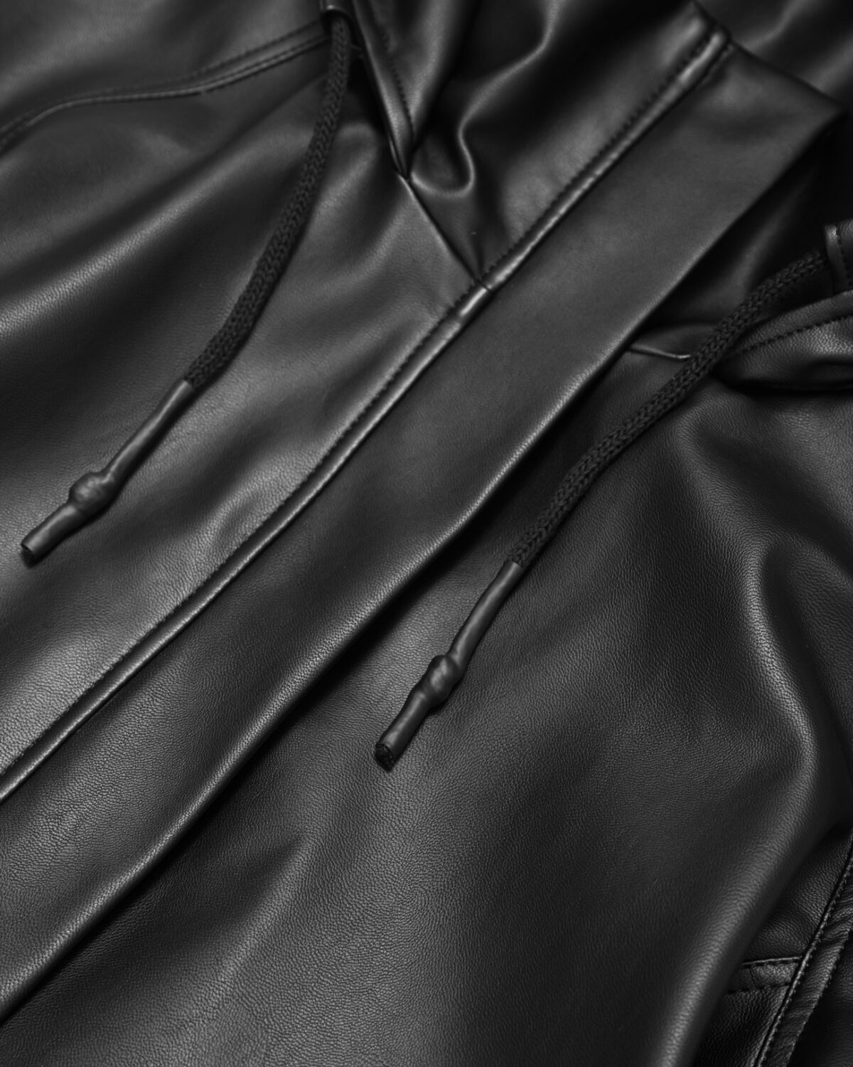 Construct Vegan Leather Cinched Parka