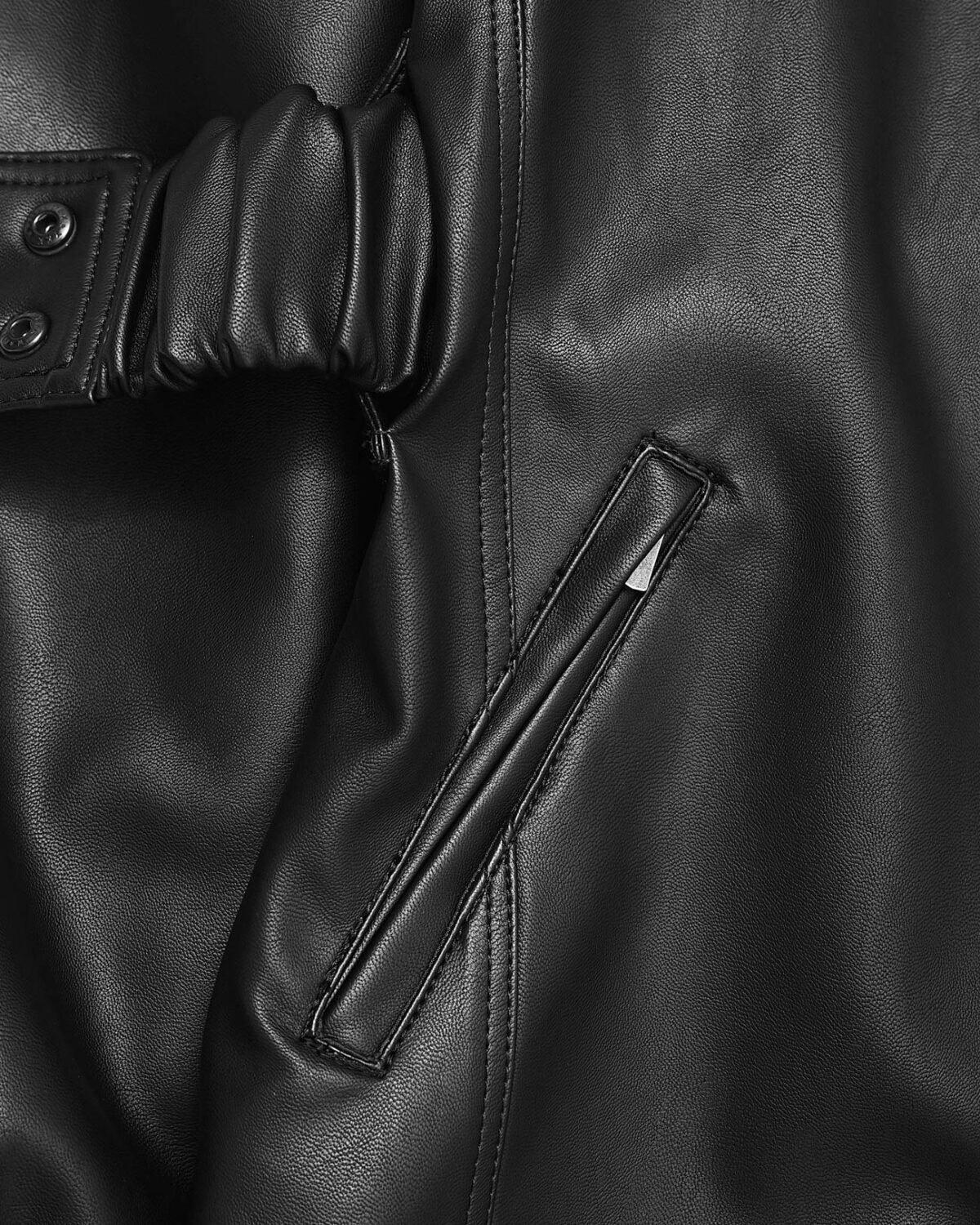 Construct Vegan Leather Cinched Parka