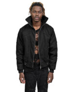 Black Hexa High Bomber Jacket