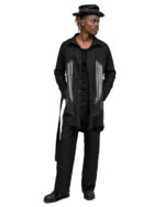 Leder Denim Hexa Shirt Jacke
