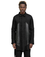 Leder Denim Hexa Shirt Jacke