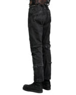 String Denim Wash Curve Hose