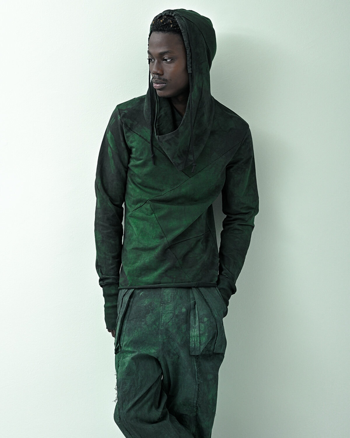 Cold Dyed Wrangle Hood Sweater