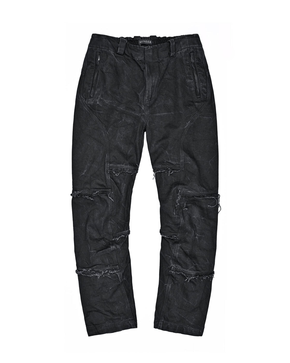 String Denim Wash Curve Hose