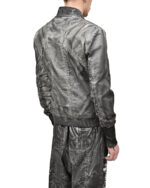 Granite Grey Dyed Bomber Jacket