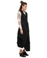 Contrast Draped Soft Cardigan