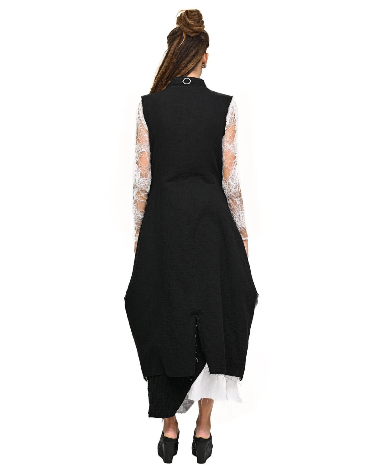 Contrast Draped Soft Cardigan