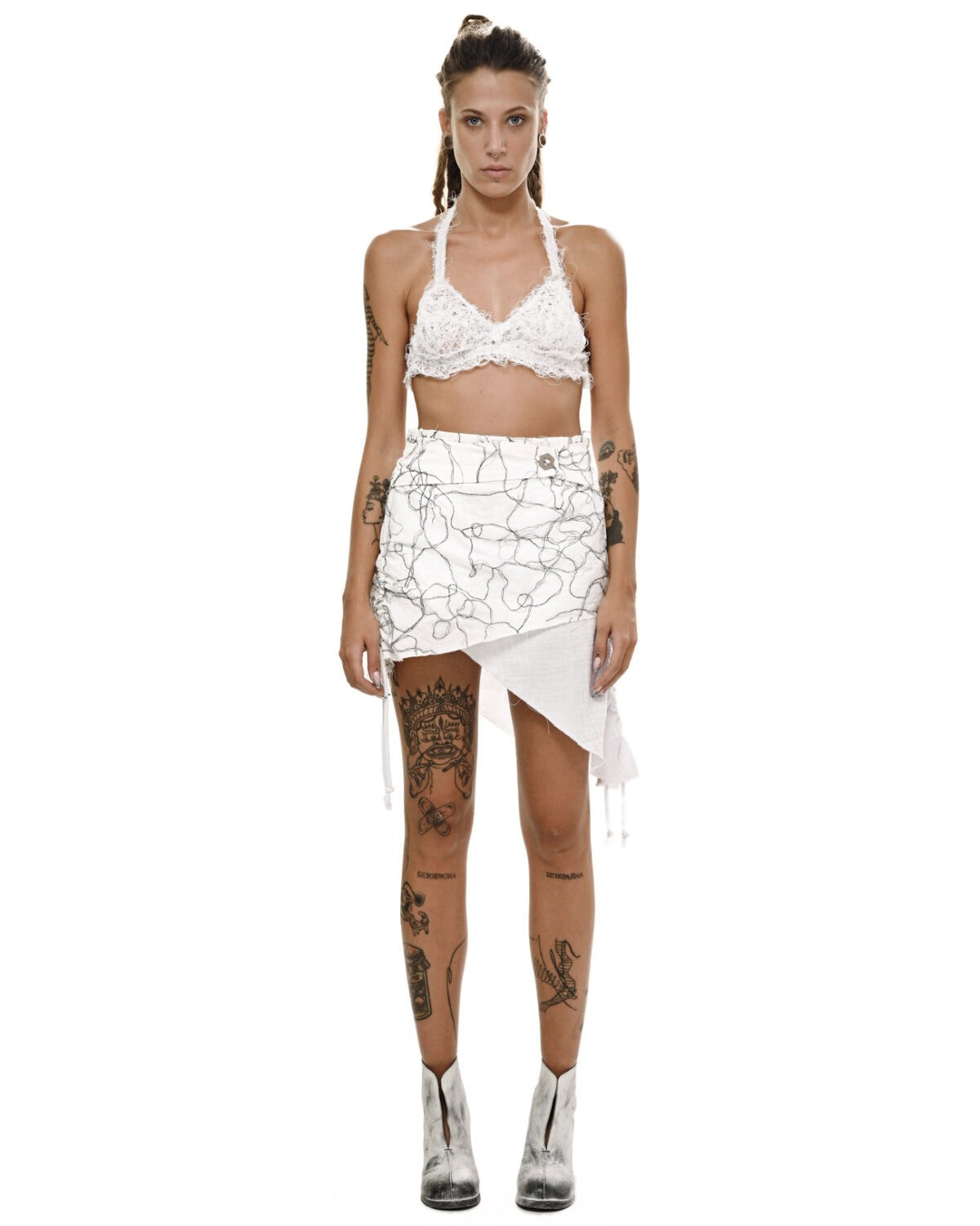 Diffused Asymmetry Adjustable Skirt