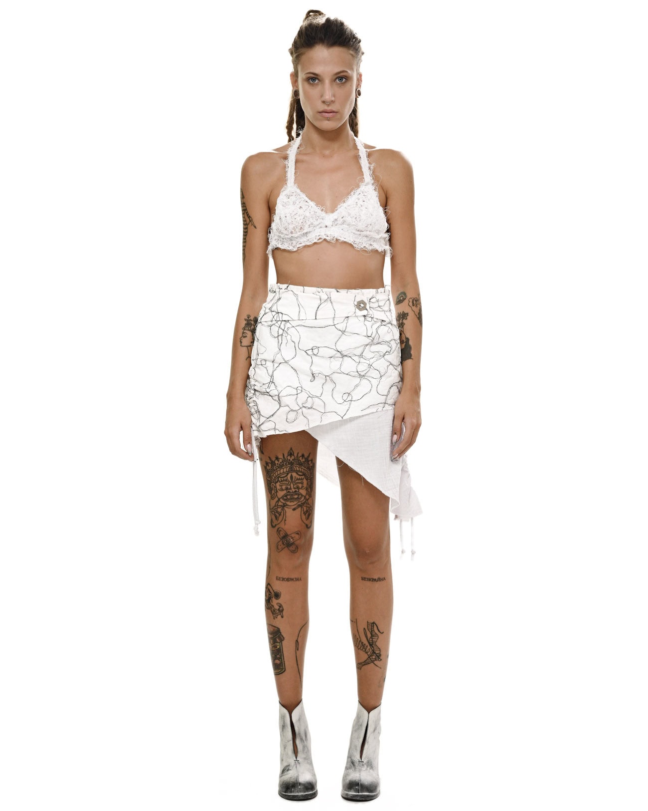 Check wrap mini skirt｜ACLENT（アクレント）