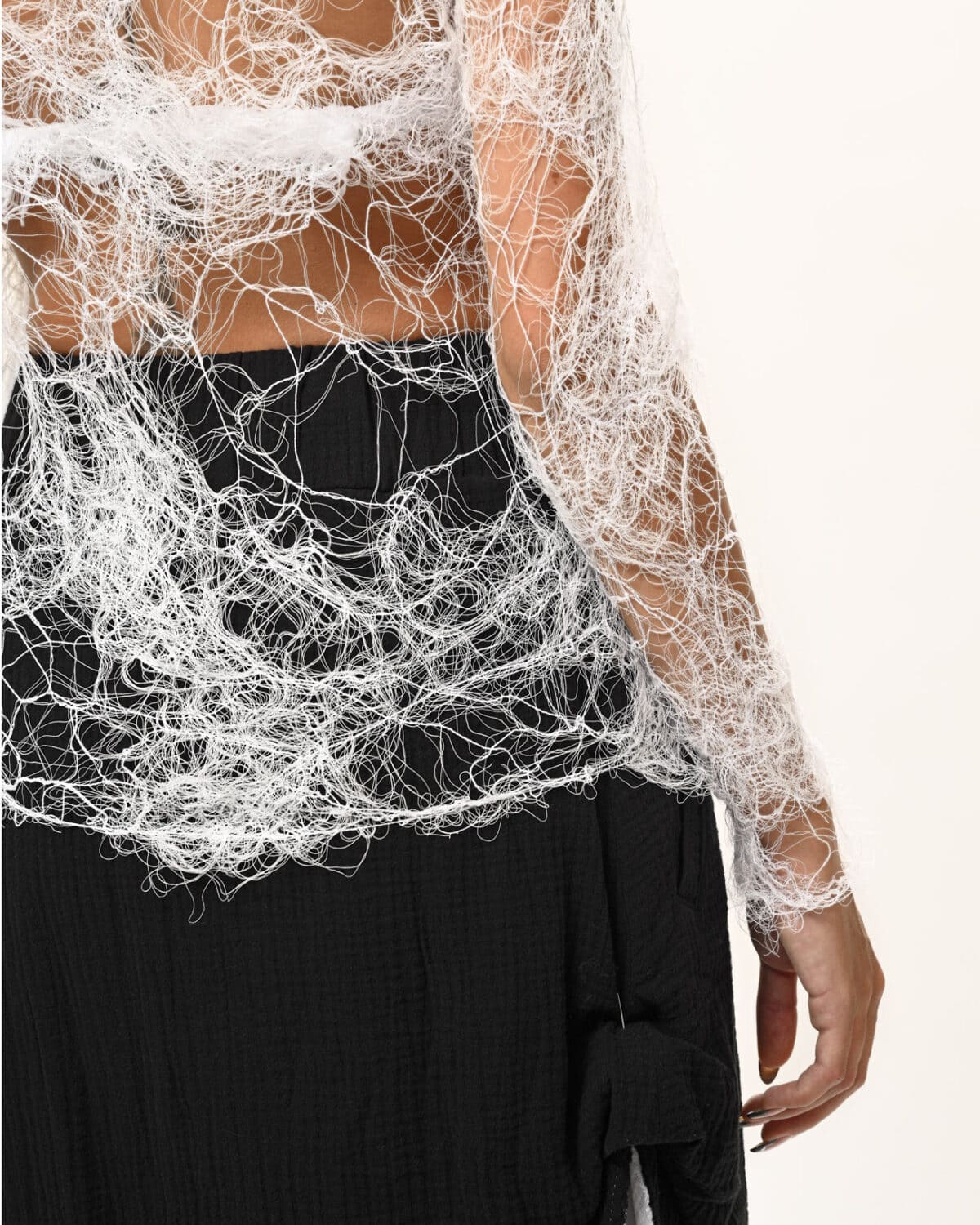 Fiber Bond Soft Sheer White Top