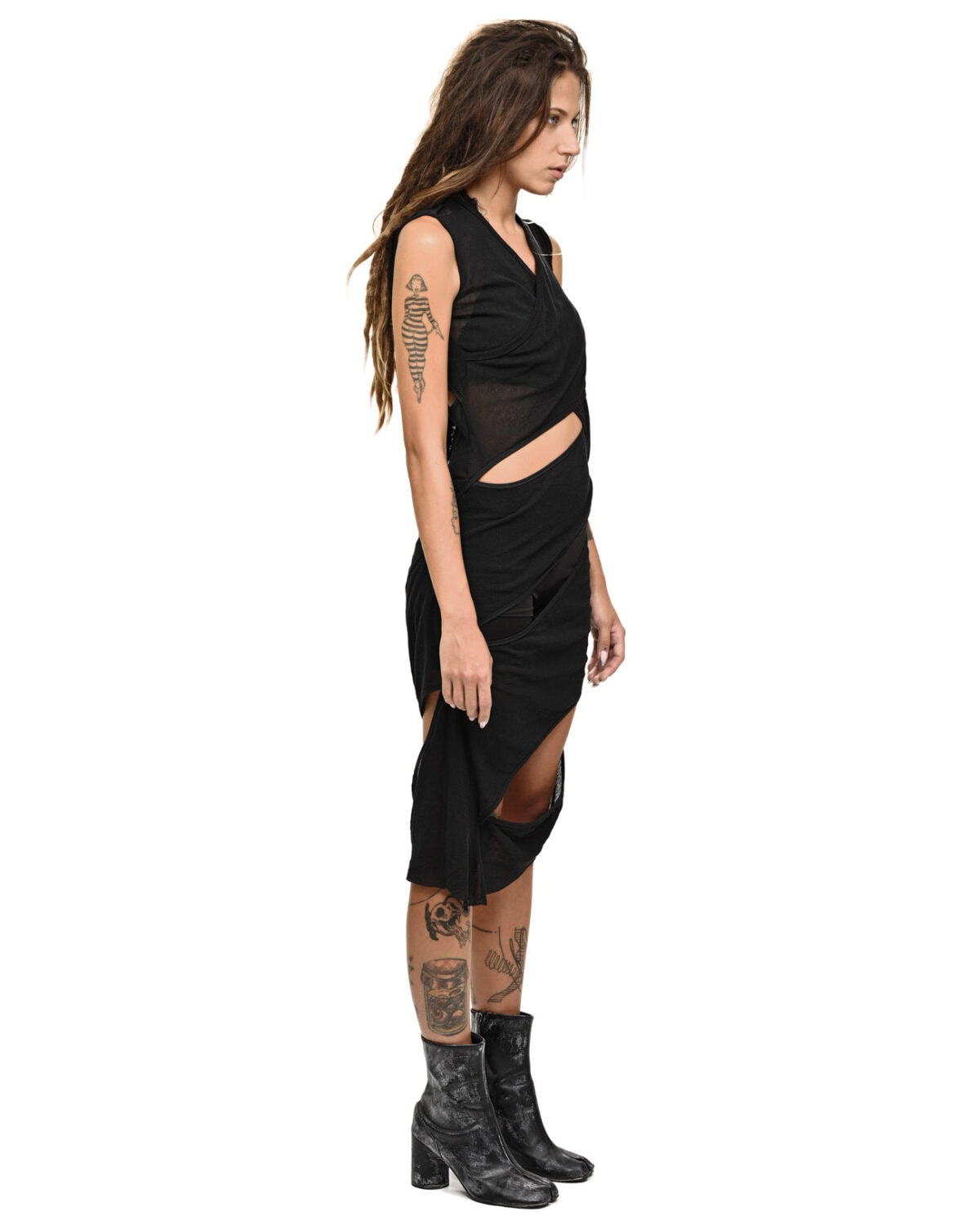 Division Layers Cut Dress