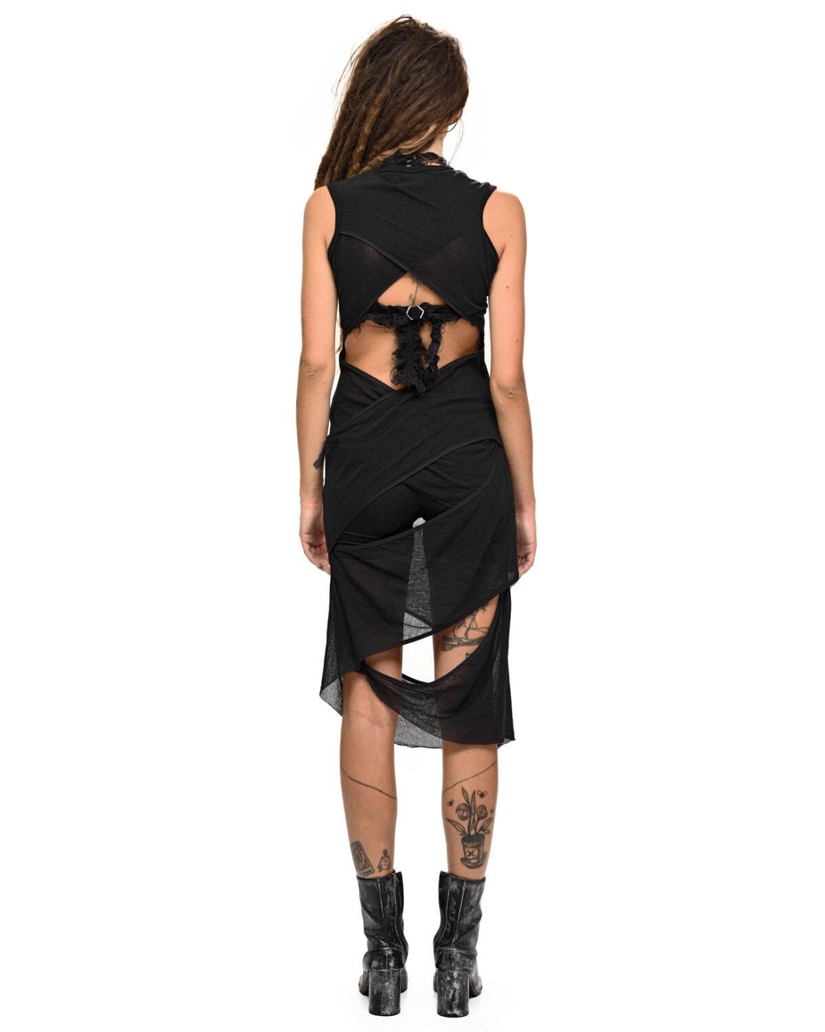 Division Layers Cut Dress