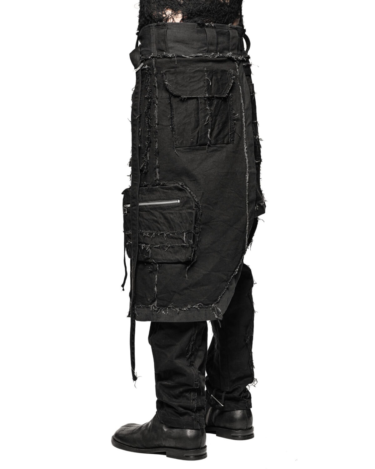 Cargo Multi-Cut Asymmetric Kilt