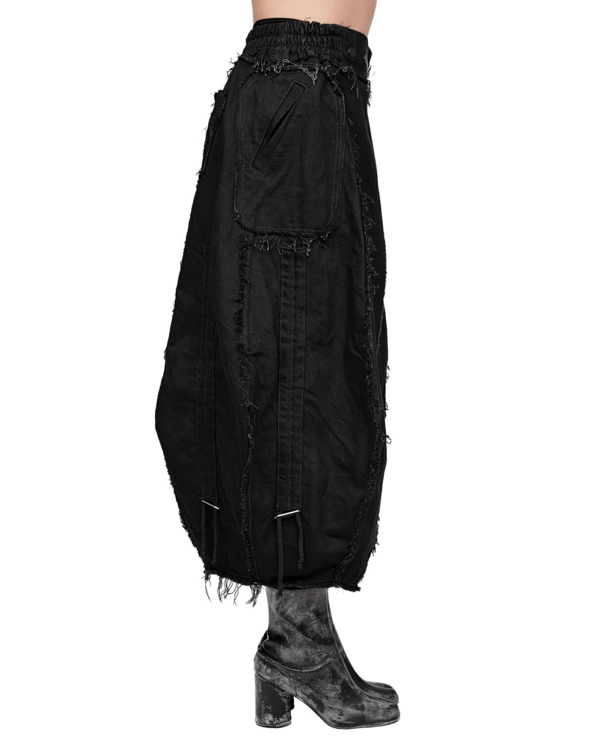 Cargo Volume Transform Denim Skirt