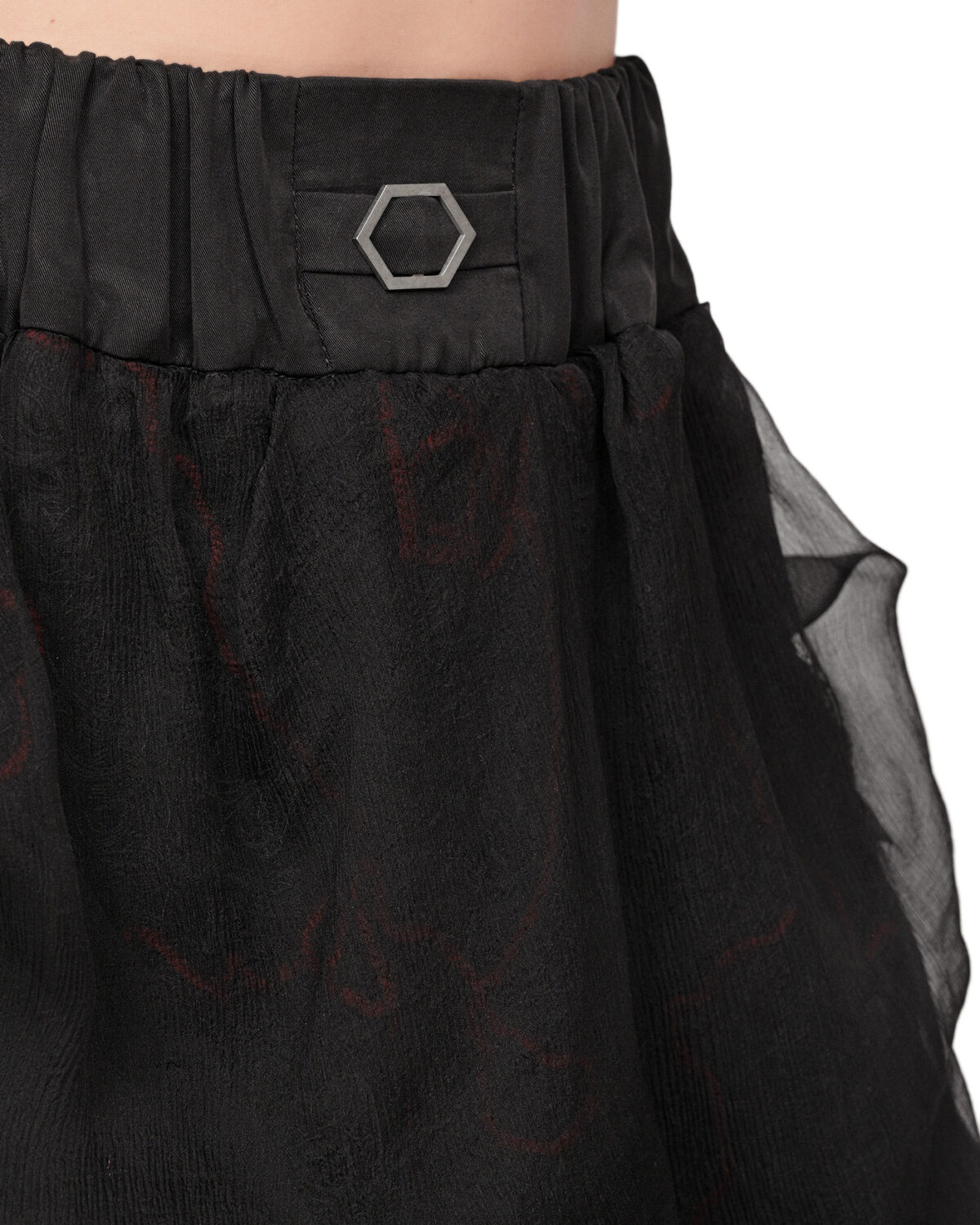 Fiber Bond Drape Layers Sheer Skirt