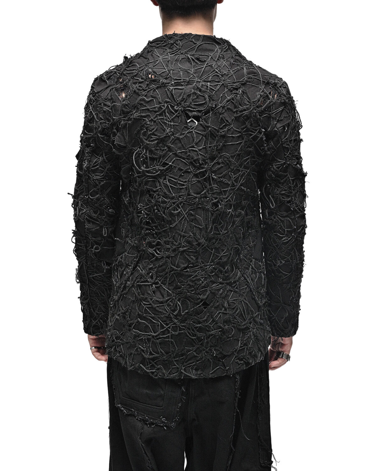 Fiber Bond Patchwork Denim Blazer