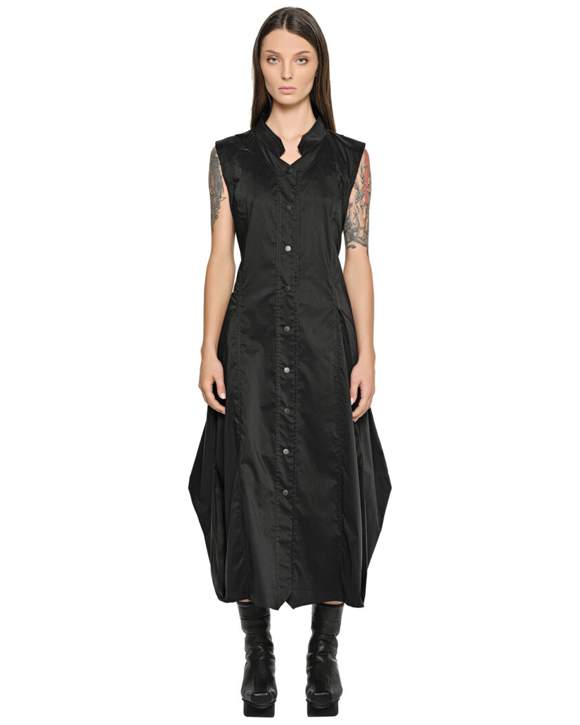 Gravity Sleeveless Shirt Dress