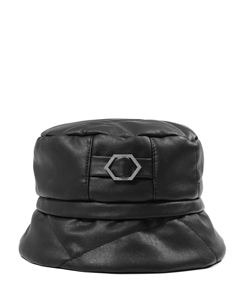 Leather Segment Bucket Hat