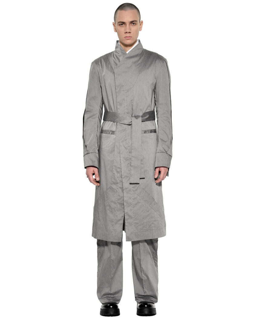 Gravity Grey Deconstruct Trench Coat